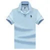Fábrica de Roupas Masculinas Fornecimento Direto Camisa Polo de Algodão Mercerizado com Bordado, Cor Sólida Simples, Blusa de Manga Curta Business Casual para Homens de Meia-Idade