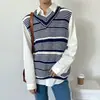 Colete Suéter Tricô Feminino Estilo Japonês Primavera Outono Pulôver Solto Peça Externa Estilo Preguiçoso Ins Jaqueta Pequena