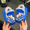 Zapatos de algodón Altman para niños 2024 nuevo otoño e invierno niños EVA interior cuero impermeable niño pequeño zapatillas de algodón