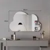 Tocador espejo de nube espejo de maquillaje grande espejo de pared espejo de baño para apartamento pequeño sala de maquillaje espejo inteligente con luz hogar