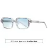 Gafas de Sol Transfronterizas Europeas y Americanas para Mujer, Estilo de Alta Gama 2026, Montura Cuadrada Retro para Hombre, Gafas de Sol Marrones con Protección UV, Ácido Propiónico CP