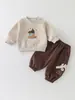 Conjunto de Dos Piezas Novedad Primavera 2026 para Niños y Niñas, Elegante Conjunto de Sudadera para Bebés, Ropa Deportiva Súper Moderna
