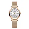 Reloj de Malla Transfronterizo para Estudiante, Hombre, Tres Manecillas, Calendario, Luminoso, Moda Simple, Resistente al Agua, Reloj Electrónico de Cuarzo