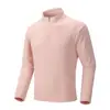 Moletom esportivo com gola alta estilo americano, zíper parcial, adequado para academia, corrida e treino, respirável e de secagem rápida, moletom casual de manga longa