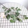 Simulación Planta Verde En Maceta Hoja de Eucalipto Hoja Redonda Hogar Sala de Estar Mesa de Comedor Flor Decorativa Boda Hoja de Dinero Decoración de Flor Falsa