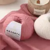 Hilo de Lana Merino 3 Hebras Lana de Grosor Medio Tejer a Mano DIY Gancho Muñeca Suéter Bufanda Sombrero Bola de Lana Venta al por Mayor