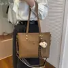 Bolso Tote de Gran Capacidad Nuevo 2026 para Mujer, Bolso de Hombro Elegante y Sencillo para el Trabajo, Bolso de Hombro de Nicho para Dama