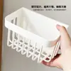 Caja de Almacenamiento para Toallas Faciales, Almacenamiento Secundario para Toallitas de Algodón Desechables, Cesta Colgante para Baño sin Taladro