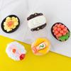 Brinquedo de Comida em Miniatura Série Sushi Acessórios de Resina DIY Enfeites Realistas Brinquedos de Faz de Conta Ímãs de Geladeira Materiais de Artesanato