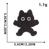 Patches de Bordado Computadorizado Patches de Desenho Animado Patches de Tecido Bordado Patches Termocolantes para Roupas Patches Adesivos Gato Gato Preto Diário Uso Diário