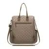 Mochila Antirrobo Nueva de Primavera 2026 para Mujer, Moderna, con Patrón de Diamantes, Tela Oxford, Doble Uso, Mochila de Viaje, Bolso Escolar, Venta al por Mayor