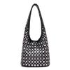 Bolso de Hombro Especial Transfronterizo con Remaches de Puntos 2025 Nuevo Moda Combinable Personalizado de Gran Capacidad Bolso Tote