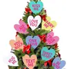 Decoraciones de Tablero de PP con Forma de Corazón Rojo y Rosa Grandes para el Día de San Valentín Transfronterizo, Decoraciones Personalizadas de San Valentín para Colgar en el Árbol de Navidad