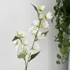 Flores Artificiales 2 Ramas Carrillón Decoración Salón de Bodas Flores para el Hogar Decoración Festiva Flores Falsas Delfinio Flores Artificiales Lirio del Valle