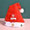 Chapéu de natal infantil adulto chapéu de natal vermelho de pelúcia chapéu luminoso de LED suprimentos para decoração de natal