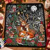 Manta de Graffiti Navideña de Venta Caliente Transfronteriza Manta con Pintura de Papá Noel Manta de Doble Capa Engrosada de Franela y Forro Polar DIY