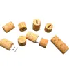 Venta al por mayor de fábrica Regalo de corcho Unidad USB de madera Moda versión de cuenco de mano tapón de vino carcasa de unidad USB flash USB creativo Nuevo