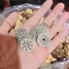 Moneda de Latón Montaña de Cinabrio Fantasma Redonda para Gastar Hebilla Ping An Colgante Ojal Cadena para Teléfono Móvil Bolsa Taoísta Bagua Cinabrio Rojo