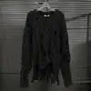 Suéter Irregular Roto para Mujer Otoño e Invierno 2026 con Diseño Retro Americano Top de Punto