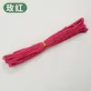 Cuerda de Algodón de Color de 3 mm para Manualidades Trenzado Hecho a Mano Hilo de Algodón Grueso Fino Suave Cuerda para Tapicería 10m/50m/100m No