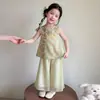 Traje Tradicional Chino Estilo Hanfu para Niñas, Nuevo Modelo Verano 2026, Ropa de Verano para Niños, Nuevo Traje Tang Estilo Chino para Bebés Niñas, Ropa de Verano
