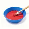 Tazón mezclador especial de cuatro colores para entrenamiento artístico, tazón de plástico para pinturas acrílicas y gouache, paleta de graffiti DIY para niños