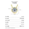 Collar de Burbujas Pequeñas Estilo Influencer de Tiktok Chapado en Oro de 14K Colgante de Moissanita Color D Lujo Simple Alternativo Venta al por Mayor