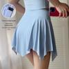 Calça Esportiva Irregular com Bolso Tipo Cargo, Saia com Forro, Roupas de Fitness Anti-exposição, Roupas de Corrida Treinamento Yoga, Roupas de Secagem Rápida para Mulheres