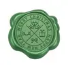 Adesivo de carimbo de cera de vedação verde pinho Série de Natal adesivo de selo para decoração de envelope convite garrafa de vinho presente