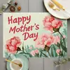 Manteles del Día de la Madre Transfronterizos, Ramos de Flores, Bendiciones de Agradecimiento, Manteles Festivos, Decoración Fotográfica para Restaurantes, Posavasos