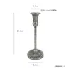 Candelabro de hierro forjado Portavelas retro europeo Portavelas de Amazon Decoración de boda Soporte para velas Cena a la luz de las velas