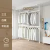 Perchero de suelo a techo para uso doméstico, no requiere taladro, diseño retráctil, adecuado para balcones interiores, para colgar y secar ropa, y para almacenamiento. Producto transfronterizo