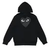Marca de moda estilo japonés Ropa nueva de otoño e invierno para hombre y mujer con Corazón, Ojos Grandes, Corazón Negro, Chaqueta Sudadera con Cremallera y Forro Polar