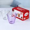 Fabricante Venta al por Mayor Copa Gota de Lluvia Vaso de Té de Vidrio con Caja de Color Regalo Práctico Vaso de Agua para el Hogar