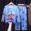 Pijama para niños transfronterizo para niñas de primavera y otoño, traje delgado de manga larga para niños, ropa de casa de verano para niñas pequeñas