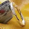 Pulsera de Plata de Ley 999 para Mujer Bambú Abierto Bambú de Plata de Ley Moda Japonesa y Coreana Pulsera de Plata Regalo del Día de Tanabata San Valentín