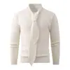Suéter de Punto Pulóver Tie-Dye de Color Sólido para Hombre Otoño/Invierno 2026 Top de Punto Camisa Básica Casual con Cuello en V para Jóvenes Transfronterizo