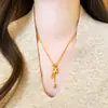Nuevo Collar Colgante Año del Zodiaco Estilo Chino Lujo Ligero Nicho Versátil Cadena para Suéter Moda Personalidad Collar para Mujer Venta al por Mayor