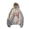 Chaqueta holgada de manga larga con capucha y forro polar coreano 6652 #250 g