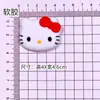 Hola Gato Kt Lazo Tamaño Grande DIY Dibujos Animados Accesorios Piezas Decorativas para Pantuflas, Botellas de Agua y Pegatinas para Fundas de Teléfono