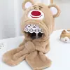 Conjunto de Bufanda y Gorro de Otoño e Invierno para Niñas, Peluche Lindo y Súper Adorable para Bebés y Niños Pequeños, Engrosado
