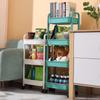 Liquidación Carrito Pequeño Estante de Almacenamiento Cocina de Pie Dormitorio 3 Capas Móvil Baño Inodoro Estante de Almacenamiento Estante de Almacenamiento