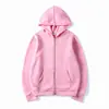 Comercio Exterior Europeo y Americano Unisex Suéter con Capucha Cardigan Color Sólido Holgado Ropa Deportiva Top Otoño e Invierno Camisa con Cremallera