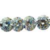 Wuzhou Piedra Preciosa Artificial Cristal Circonita Redonda Piedra Suelta Accesorios para Joyería