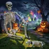 Decoración de Perro Esqueleto para Patio Exterior de Halloween 165cm Venta Caliente Transfronteriza Esqueleto de Perro Jardín Patio
