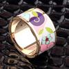 Pin para bufanda de acero de titanio esmaltado para mujer, floral de doble uso, moda estilo primavera, diseño de planta y flor