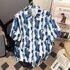 Verão Plus-Size Vintage Novo Camisas Casuais de Manga Curta Masculinas e Femininas, Camisas de Praia para Casal Modernas Frescas e Soltas
