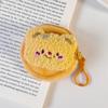 Porta-moedas de Pelúcia Fofo de Desenho Animado Urso Cacheado Bolsa Pequena de Transporte Mochila Escolar de Estudante Chaveiro Pingente