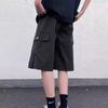 Estilo Funcional Americano Diseño de Nicho Pantalones Cortos de Trabajo para Hombre Verano Sueltos Rectos Casuales Atractivos de Cinco Puntos Pantalones Medios Modernos