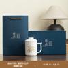 Conjunto de Chá de Porcelana Branca Floral Tendência Nacional Luxo Leve para Casa e Escritório, Presente Personalizado de Alto Padrão para Festivais